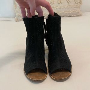 Open toe TOMS booties